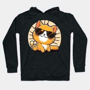 Cat wearing sunglasses Hoodie